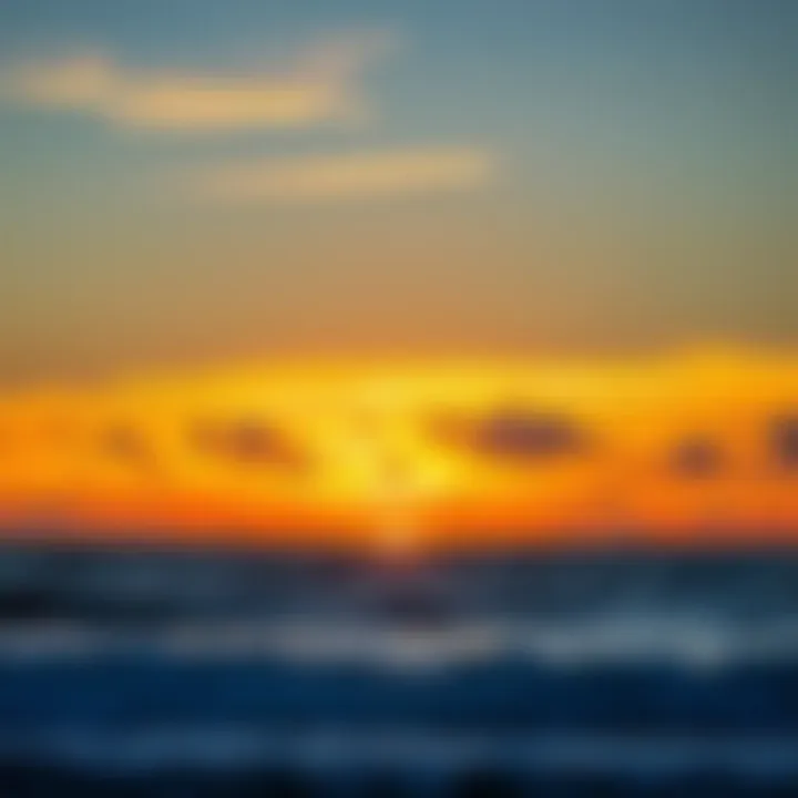 Tranquil Sunset over Puerto Rico's Coast Serene sunset over the ocean, highlighting the tranquility of Puerto Rico's coast.