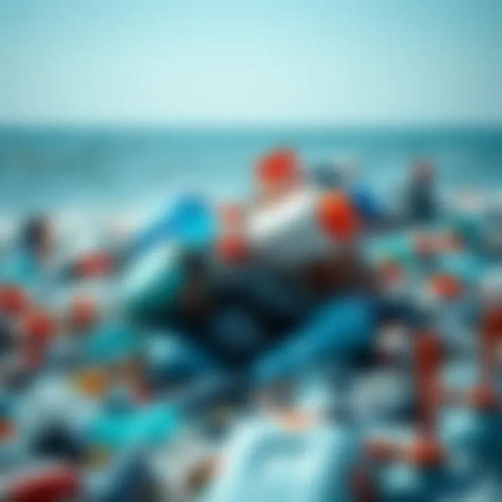 Composition of Oceanic Plastic Pollution Visual representation of ocean plastic composition