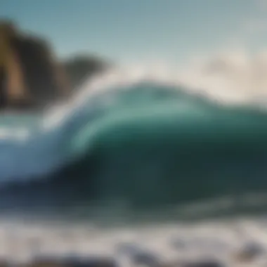 The Raw Beauty of Nature's Waves Wild coastline with powerful waves