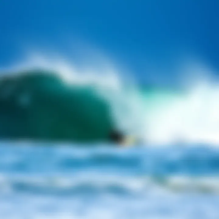 Surfing conditions affected by tidal patterns