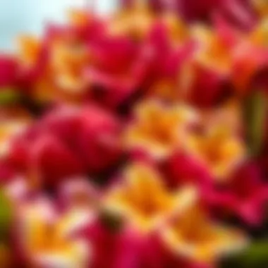 Intricate Craftsmanship of Hawaiian Lei An intricate close-up of a hand-crafted Hawaiian lei, emphasizing the artistry involved.