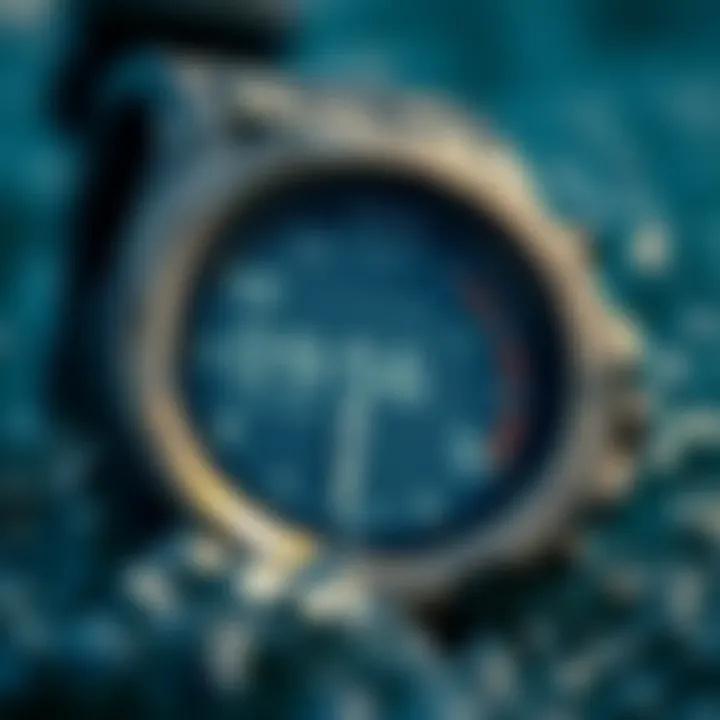 Close-Up of Tide Watch Features Close-up of tide watch features highlighting digital display