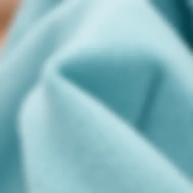 Close-up of soft fabric texture of a towelling poncho