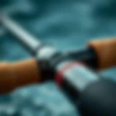 Innovative Design of Tsunami Trophy II Surf Rods Close-up view of Tsunami Trophy II surf rod design