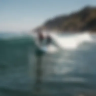 Participants enjoying a surfing lesson