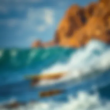 Longboarding in Diverse Surfing Environments Visual representation of longboarding in various environments