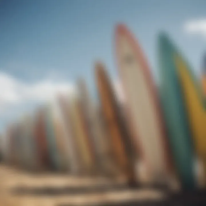 Diverse Materials for Surfboard Nose Protectors Various surfboard nose protectors made from different materials
