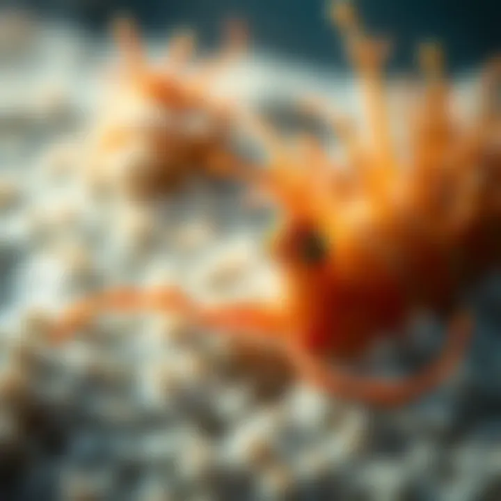 Marine Life in Saline Environments Close-up of marine life thriving in saline waters