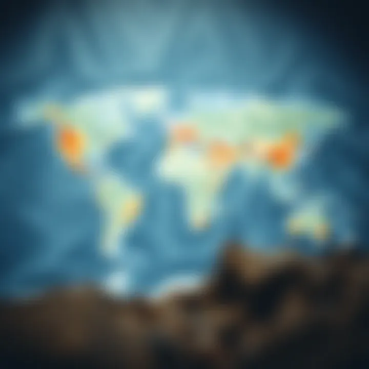 Global Ocean Salinity Map Map highlighting regions of high and low ocean salinity