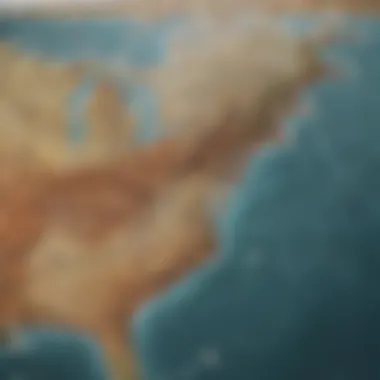 Exploring the Wind Forecast Map A detailed wind forecast map highlighting various regions in the USA