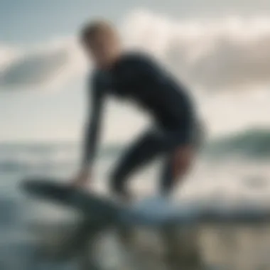 Surfer enjoying the water wearing a properly fitted wetsuit