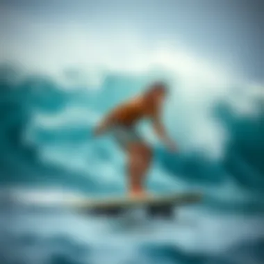 Core Strength and Balance Training Core engagement while balancing on a board