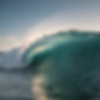 Wave formation influenced by wind currents