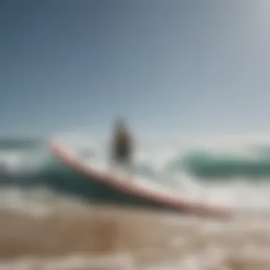 Innovative Design of Wave Rider Surfboard Elegant wave rider surfboard showcasing unique design features